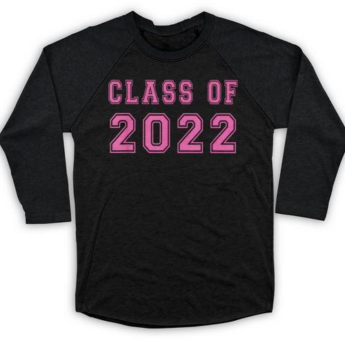 Class Of 2022 High School Graduation Date Graduate T Shirt Baseball Raglan Shirt - Best Gift Smart