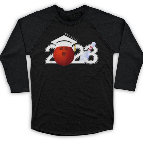 Class Of 2023 Graduation For Him Her Bowling Baseball Raglan Shirt - Best Gift Smart