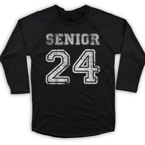 Class Of 2024 Senior Graduation Tee Back To School Vintage Baseball Raglan Shirt - Best Gift Smart