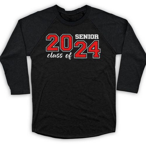 Class Of 2024 Senior Year Boys Girls School Graduation Baseball Raglan Shirt - Best Gift Smart