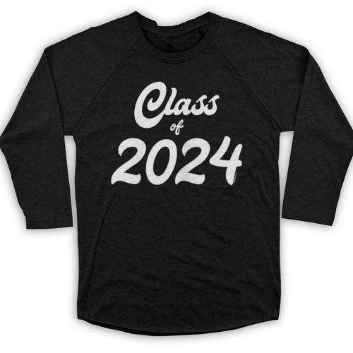 Class Of 2024 Shirt Graduation Her Women Senior Class Baseball Raglan Shirt - Best Gift Smart