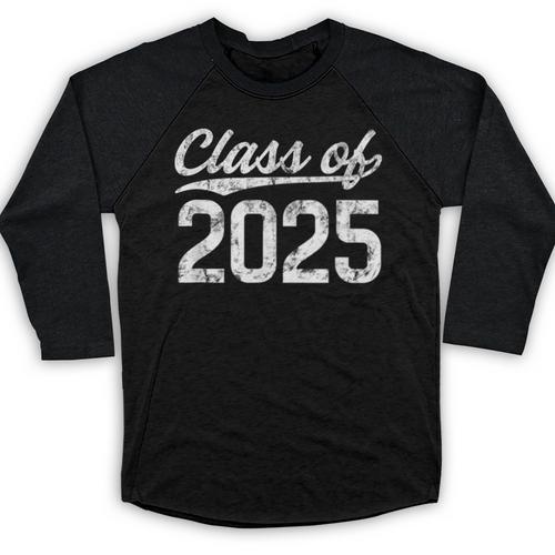 Class Of 2025 Graduation Vintage Freshman Tee T-Shirt Baseball Raglan Shirt - Best Gift Smart