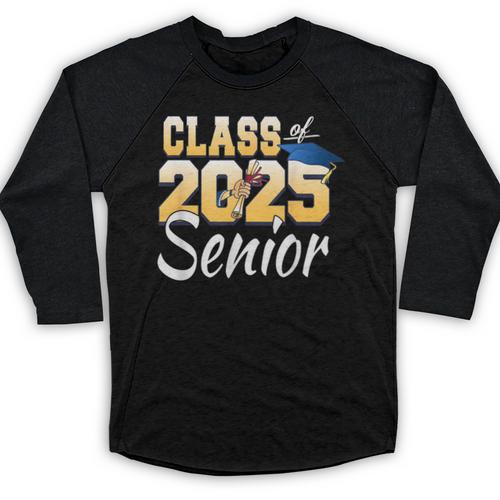 Class Of 2025 Senior Graduate 2025 Graduation Class Baseball Raglan Shirt - Best Gift Smart