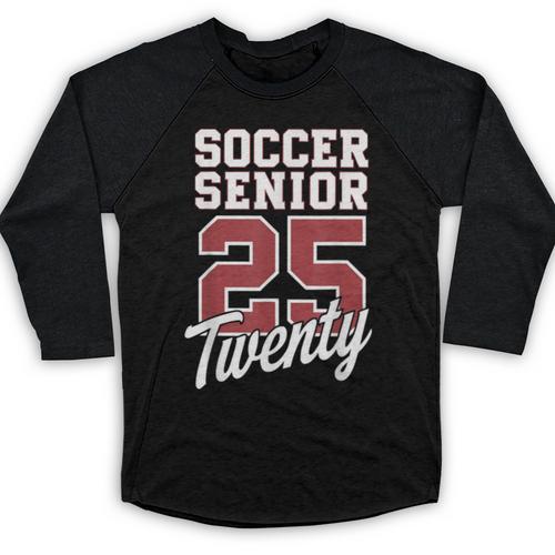 Class Of 2025 Senior 2025 Graduation 2025 Soccer Baseball Raglan Shirt - Best Gift Smart