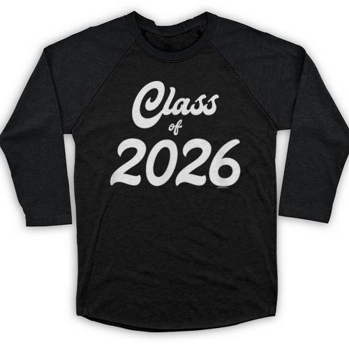 Class Of 2026 Graduation School Spirit Her Senior Class Baseball Raglan Shirt - Best Gift Smart
