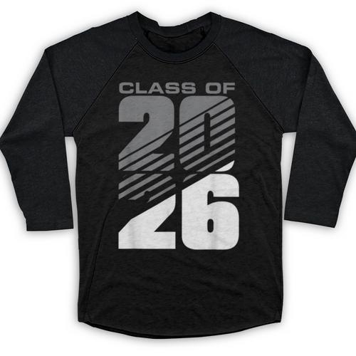 Class Of 2026 High School Senior Graduation Grey Sport Style Baseball Raglan Shirt - Best Gift Smart