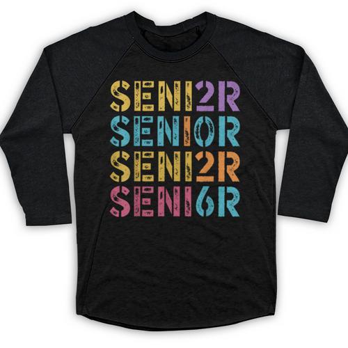 Class Of 2026 Senior Graduation Colorful Vintage Baseball Raglan Shirt - Best Gift Smart