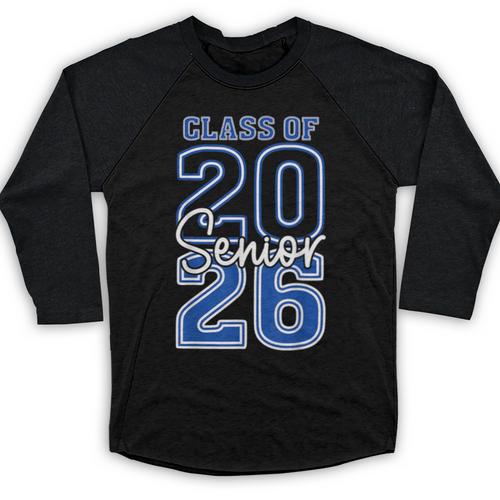 Class Of 2026 Senior Retro Graduation 2026 First Day Vintage Baseball Raglan Shirt - Best Gift Smart