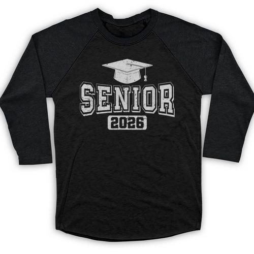 Class Of 2026 Senior 2026 Vintage Seniors Graduation 2026 Baseball Raglan Shirt - Best Gift Smart