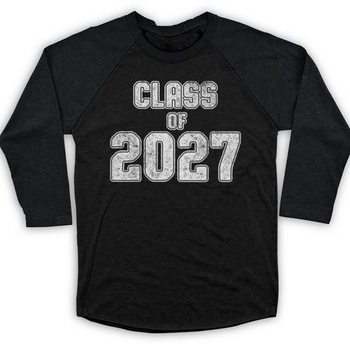 Class Of 2027 Shirt Senior Graduation 2027 Baseball Raglan Shirt - Best Gift Smart