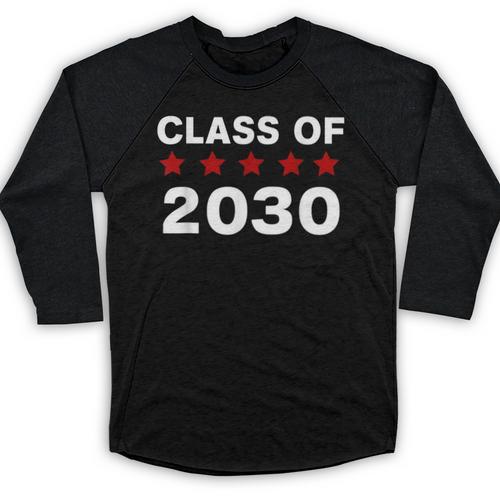Class Of 2030 Shirt New Kindergarten Student Graduation Baseball Raglan Shirt - Best Gift Smart