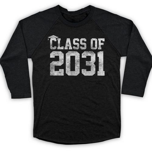 Class Of 2031 Graduation Kindergarten Back To School Baseball Raglan Shirt - Best Gift Smart