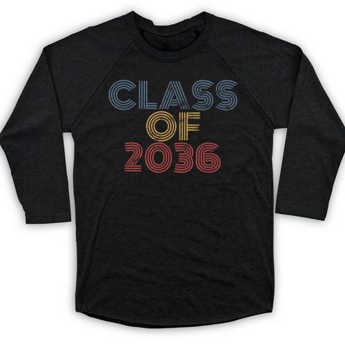 Class Of 2036 Graduation Baseball Raglan Shirt - Best Gift Smart