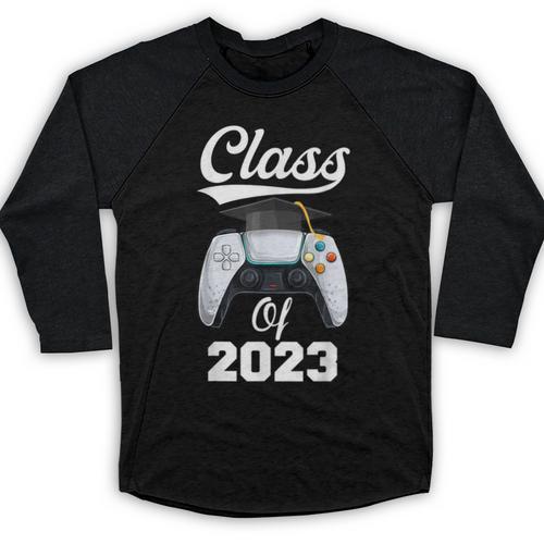 Class Of Gamer 2023 Shirt Graduation Game Boy Graduate Baseball Raglan Shirt - Best Gift Smart