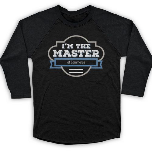 Commerce Masters Degree Graduation Master Shirt Baseball Raglan Shirt - Best Gift Smart