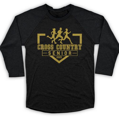 Cross Country Senior Night Senior 2025 Graduation Party 20 Baseball Raglan Shirt - Best Gift Smart