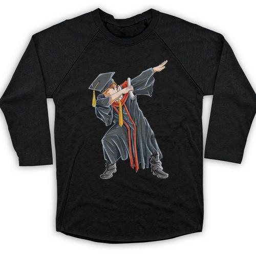 Dabbing Graduation Class Of 2020 Men Boys Kids Graduates Baseball Raglan Shirt - Best Gift Smart