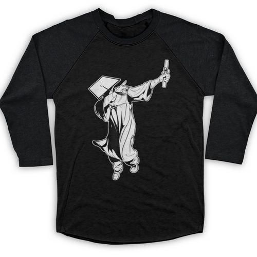 Dabbing Graduation Class Of 2025 Men Graduation Baseball Raglan Shirt - Best Gift Smart