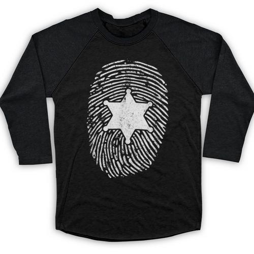 Deputy Sheriff DNA Sheriff Graduation 6 Star Badge Baseball Raglan Shirt - Best Gift Smart
