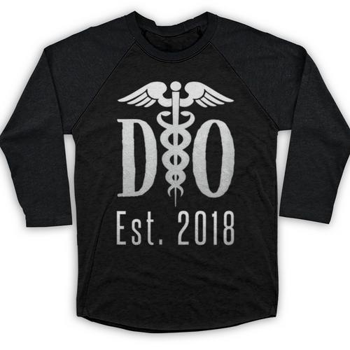 Doctor Graduation Shirt Tshirt Tee For Medical Students DO Baseball Raglan Shirt - Best Gift Smart