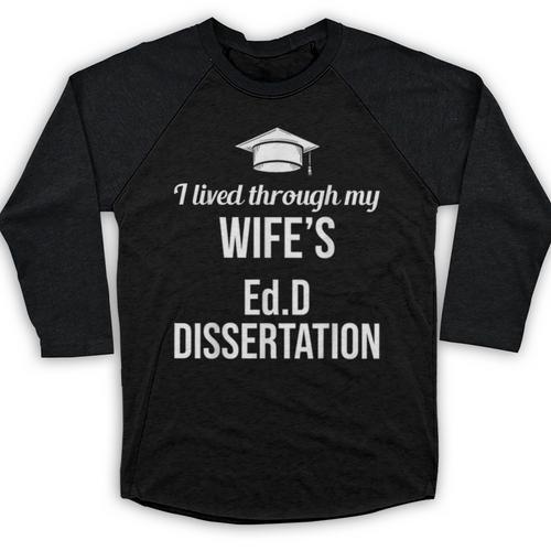 EDD Doctor Of Education EdD Wife Doctorate Graduation Baseball Raglan Shirt - Best Gift Smart