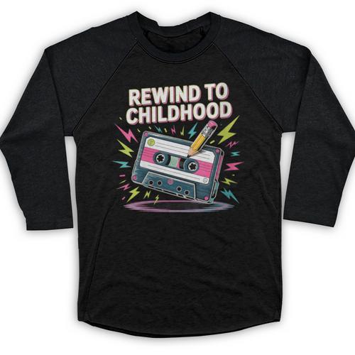 Elder Millennials Embracing 90s Rewind Nostalgia Vibes Baseball Raglan Shirt - Figerry