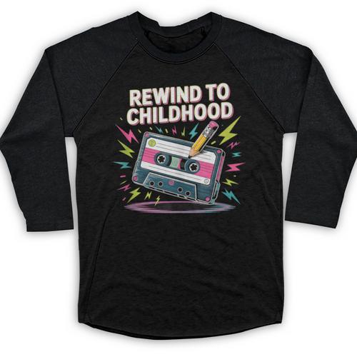 Elder Millennials Embracing 90s Rewind Nostalgia Vibes Baseball Raglan Shirt - Figerry