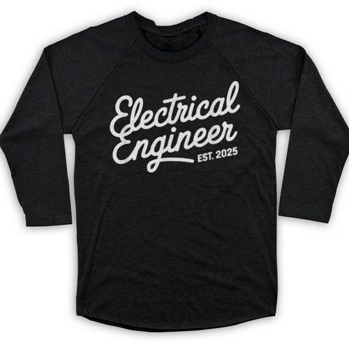 Electrical Engineer Graduation 2025 Engineering Graduate Baseball Raglan Shirt - Best Gift Smart