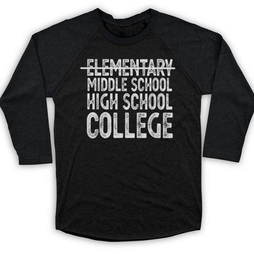 Elementary Graduation Elementary Middle School Graduation Baseball Raglan Shirt - Best Gift Smart