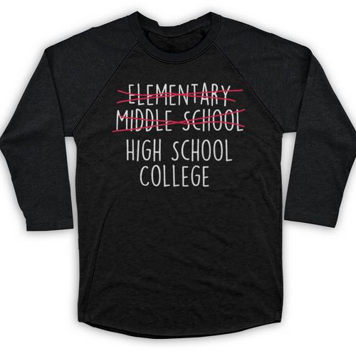 Elementary Middle School High School College Graduation Baseball Raglan Shirt - Best Gift Smart