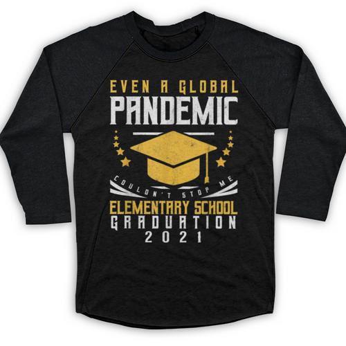 Elementary School Graduation 2021 Degree Graduate Baseball Raglan Shirt - Best Gift Smart
