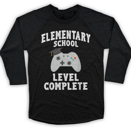 Elementary School Graduation Gamer Graduate Baseball Raglan Shirt - Best Gift Smart