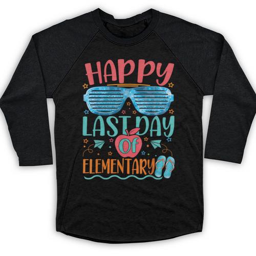 Elementary Teacher Student Graduation Last Day School Baseball Raglan Shirt - Best Gift Smart