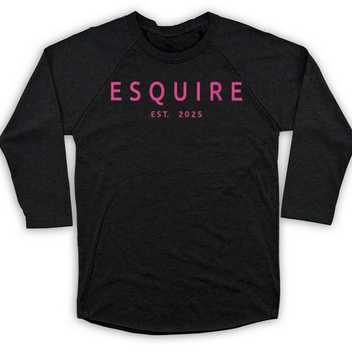 Esquire Est 2025 Women Lawyer Attorney Law School Graduation Baseball Raglan Shirt - Best Gift Smart