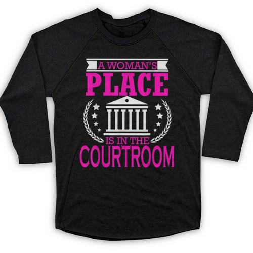 Female Lawyer Women Law Student Graduation Bar Exam Baseball Raglan Shirt - Best Gift Smart