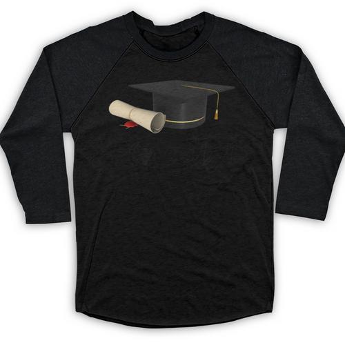 Finally I'm Graduate Graduation Baseball Raglan Shirt - Best Gift Smart