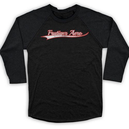 Frutiger Aero Retro Digital Aesthetic Y2K Vintage Varsity Baseball Raglan Shirt - Figerry