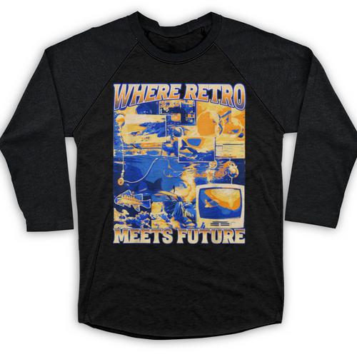 Frutiger Aero Retro Vibes Y2K 90's Vibes Baseball Raglan Shirt - Figerry
