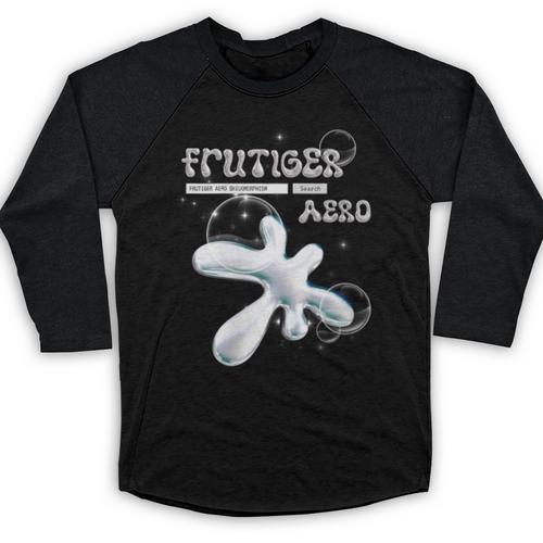 Frutiger Aero Y2K Fashion Trends Statement Piece Tech Orb Baseball Raglan Shirt - Figerry