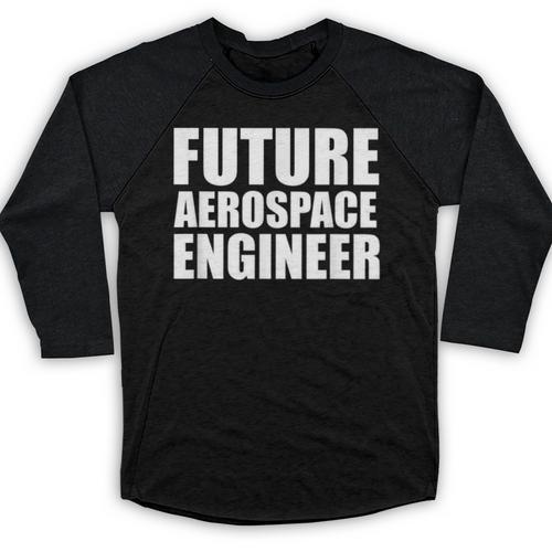 Future Aerospace Engineer College Graduate Graduation Baseball Raglan Shirt - Best Gift Smart