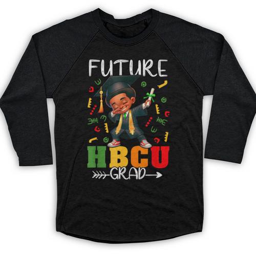 Future HBCU Grad History Boy Graduation HBCU Kids Baseball Raglan Shirt - Best Gift Smart