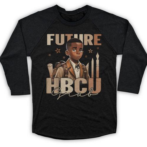 Future HBCU Grad History Boy Kids Graduation HBCU Baseball Raglan Shirt - Best Gift Smart