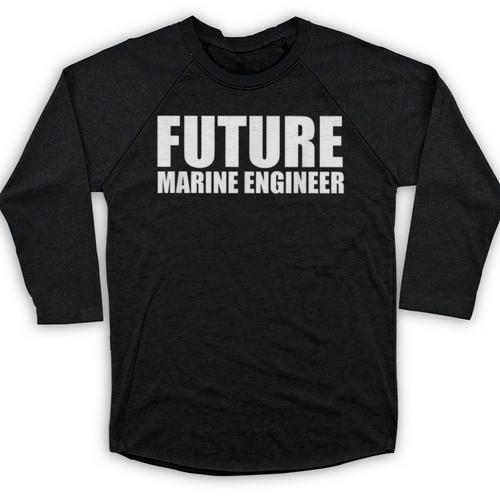 Future Marine Engineer College Graduate Graduation Baseball Raglan Shirt - Best Gift Smart
