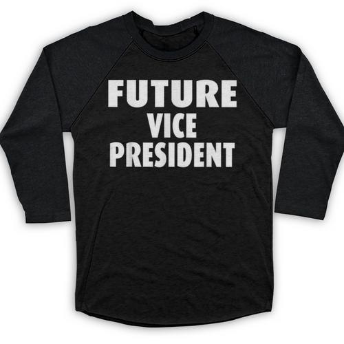 Future Vice President Graduation Baseball Raglan Shirt - Best Gift Smart