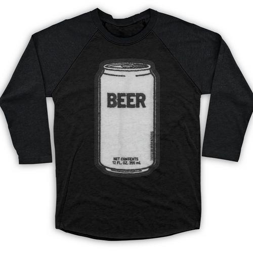 Generic Beer 1980s 80s Nostalgia Baseball Raglan Shirt - Figerry
