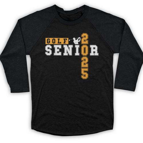 Golf Senior Night Golf Senior 2025 Graduation 15 Baseball Raglan Shirt - Best Gift Smart