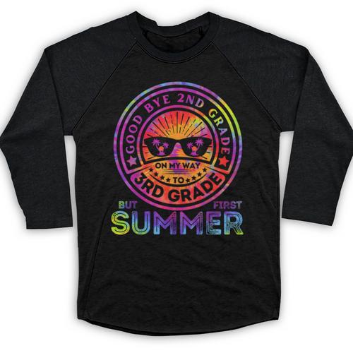 Goodbye 2nd Grade Graduation To 3rd Grade First Summer Kids Baseball Raglan Shirt - Best Gift Smart