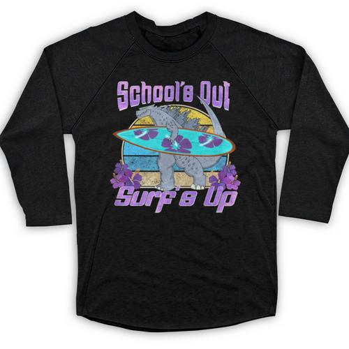 Goodbye School Hello Summer Last Day Of School Graduation Baseball Raglan Shirt - Best Gift Smart