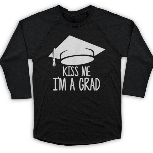 Graduate T-Shirt Grad Tshirt Graduation Tee Baseball Raglan Shirt - Best Gift Smart