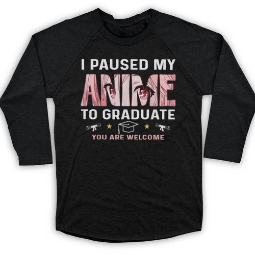 Graduation 5th 6th 8th Grade Class 2023 Anime Graduate Girls Baseball Raglan Shirt - Best Gift Smart